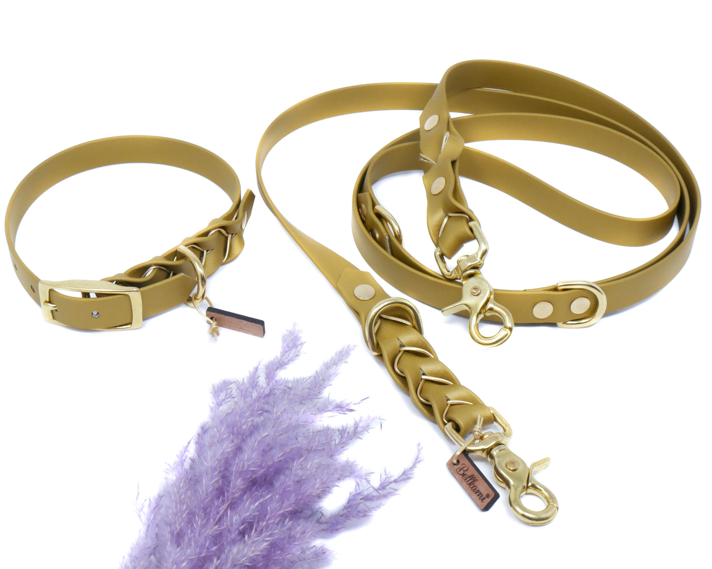 Biothane Halsband Deluxe - Gold