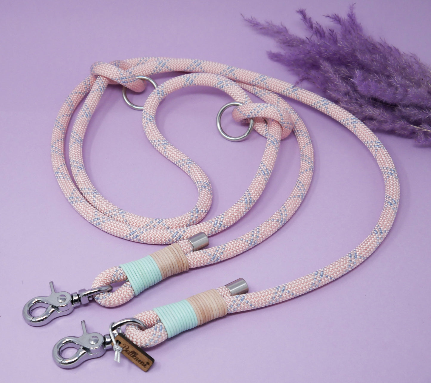 Rope Leash 'Traveller' - Pink