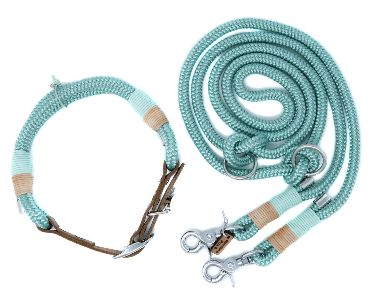 Rope Leash 'Traveller' - Sea Green
