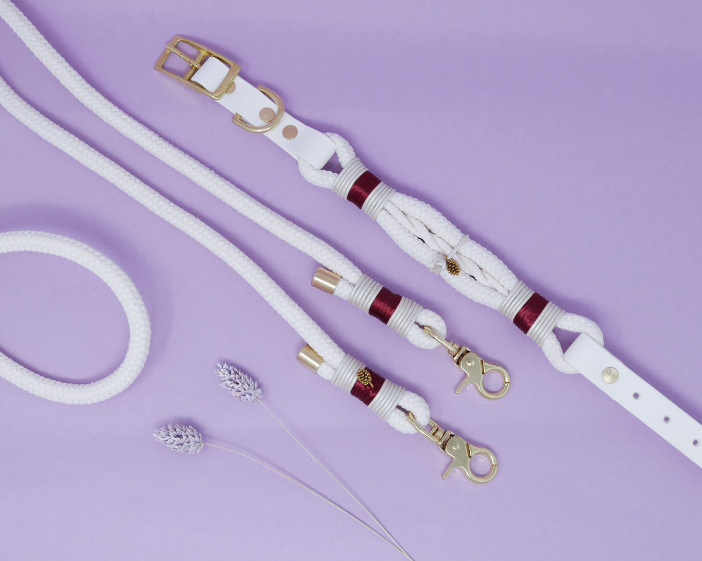 Rope collar 'Woofmas Light'