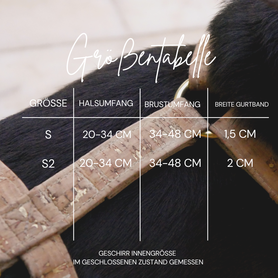 Cork Dog Harness - Golden Day