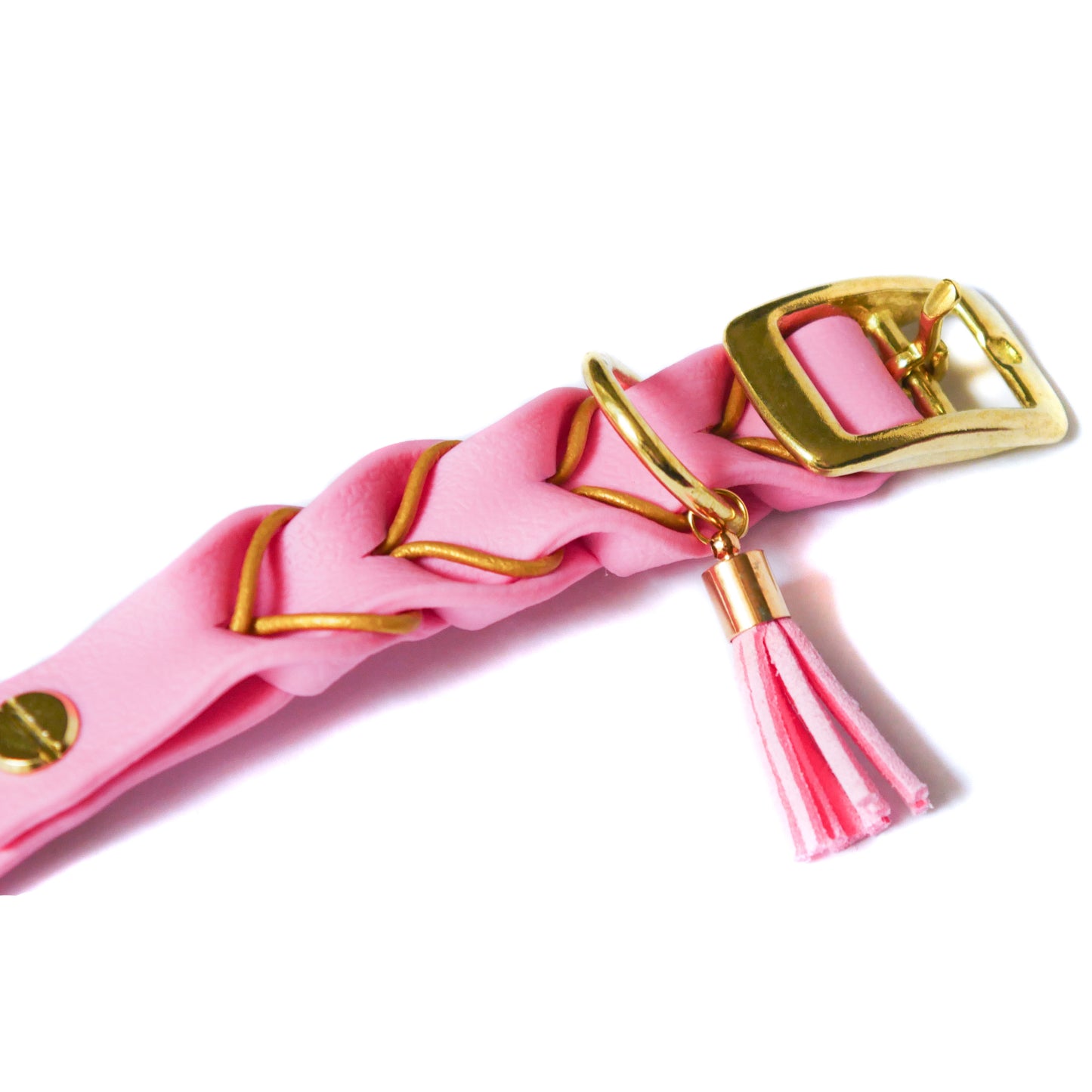 Biothane Collar Deluxe - Pastel Pink