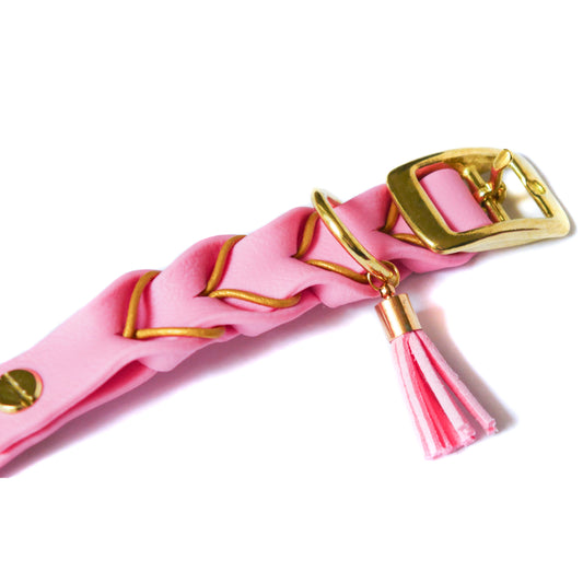 Biothane Halsband Deluxe - Pastelrosa