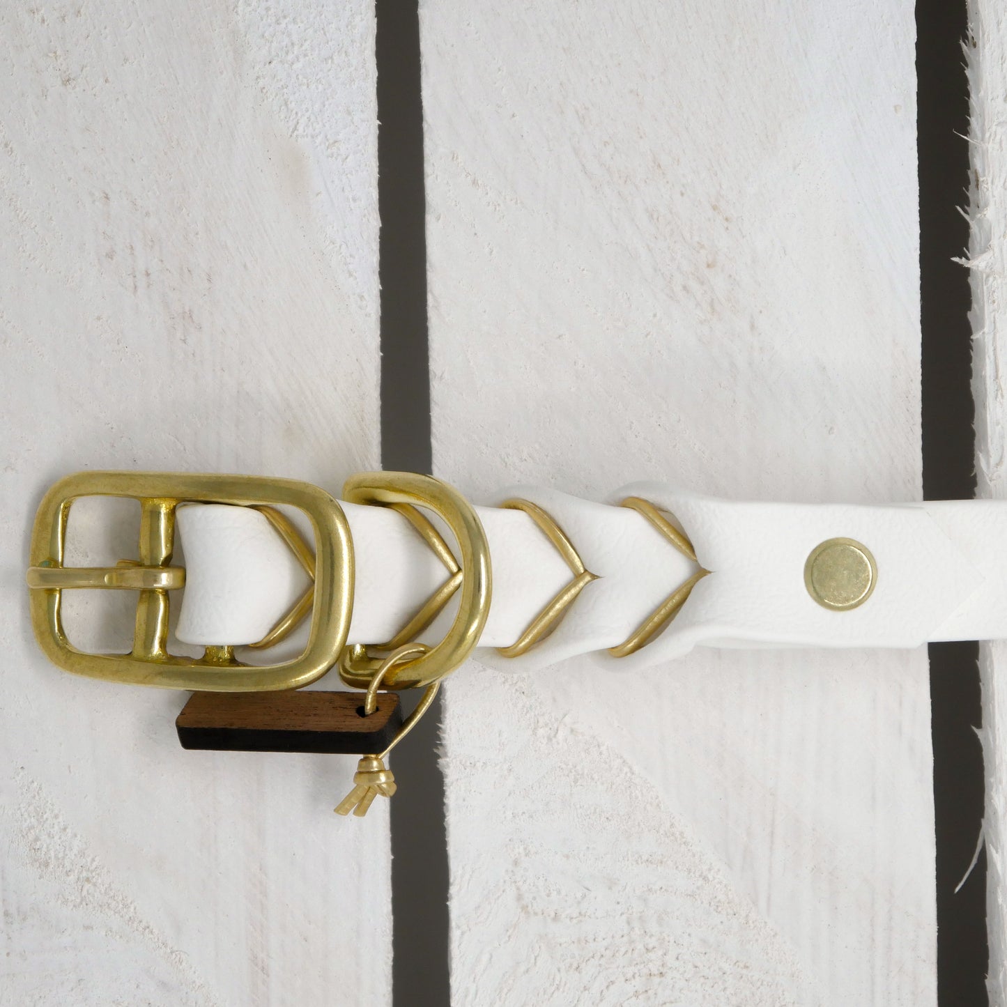 Biothane Collar Deluxe - White