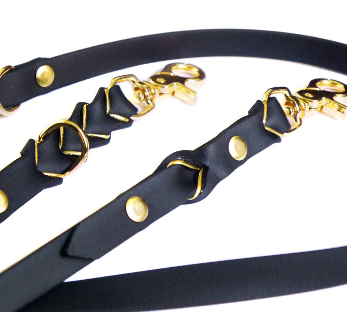 Biothane Leine Deluxe - Schwarz