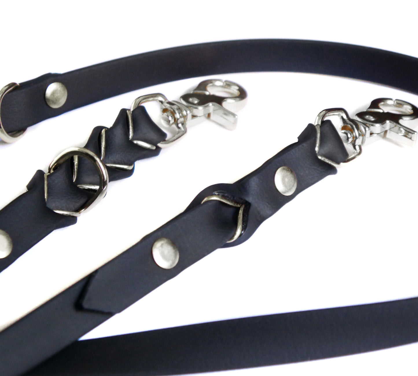 Biothane Leine Deluxe - Schwarz