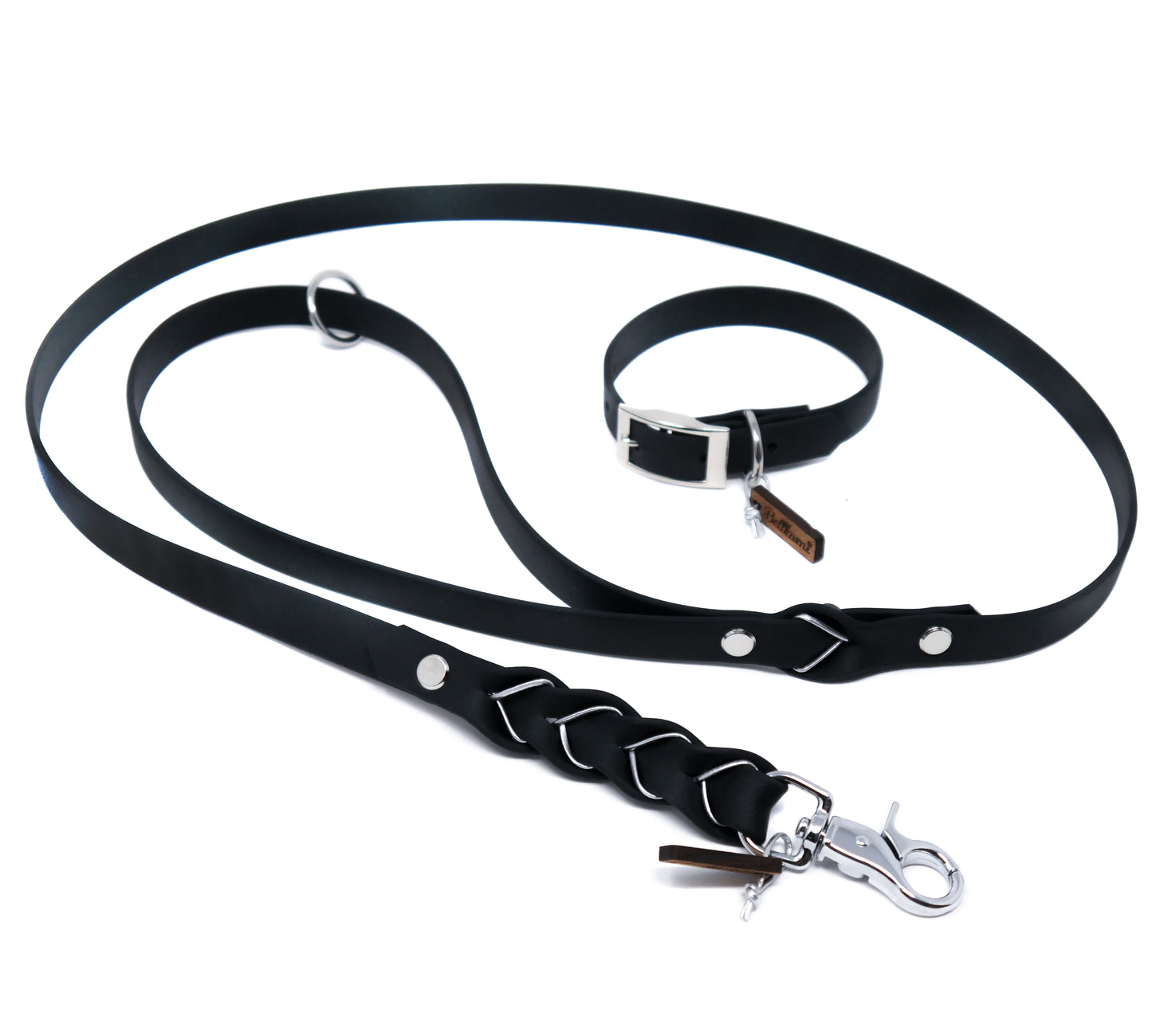 Biothane Leine Deluxe - Schwarz