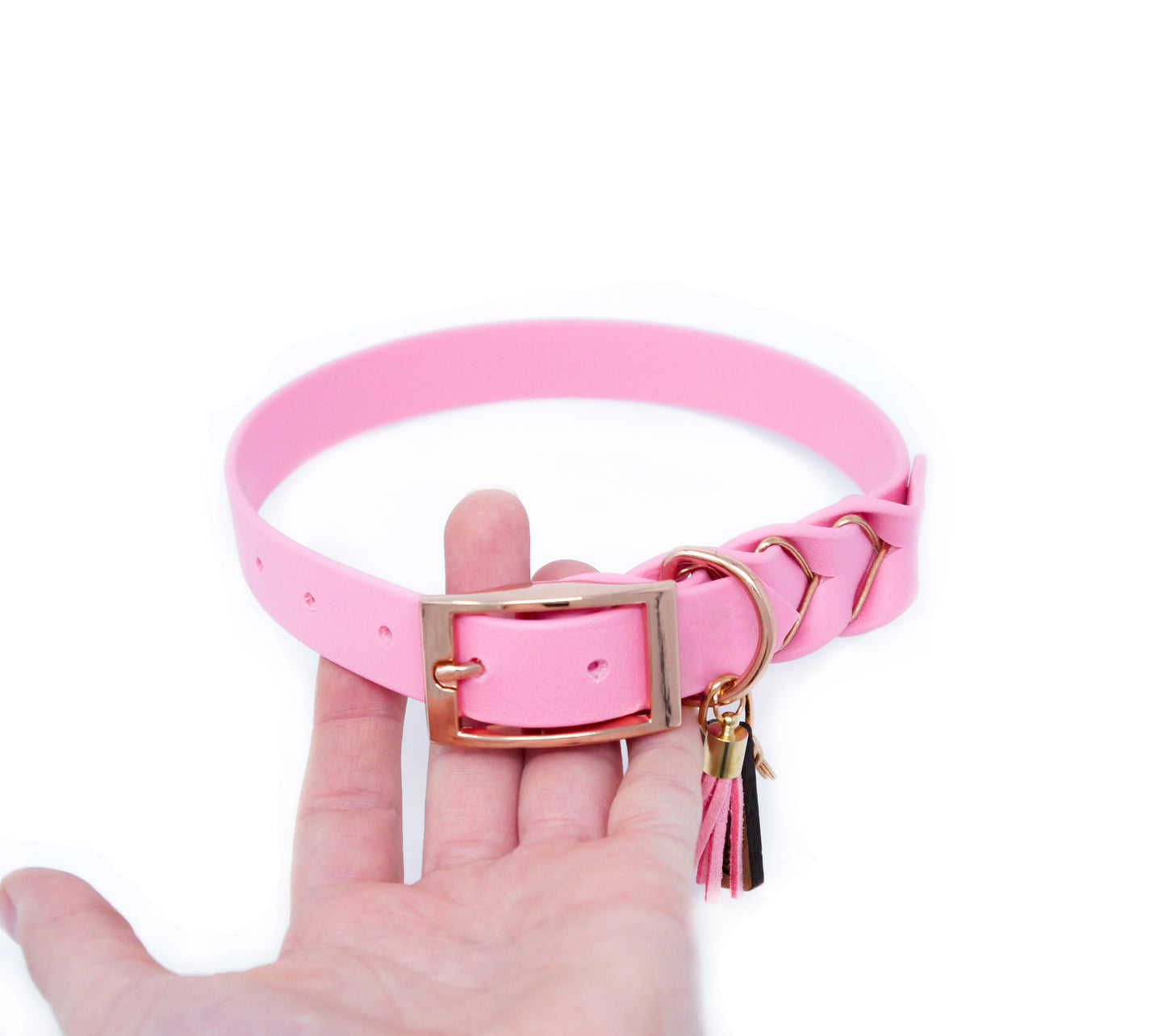 Biothane Collar Deluxe - Pastel Pink