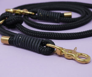 Rope leash 'Golden Night'
