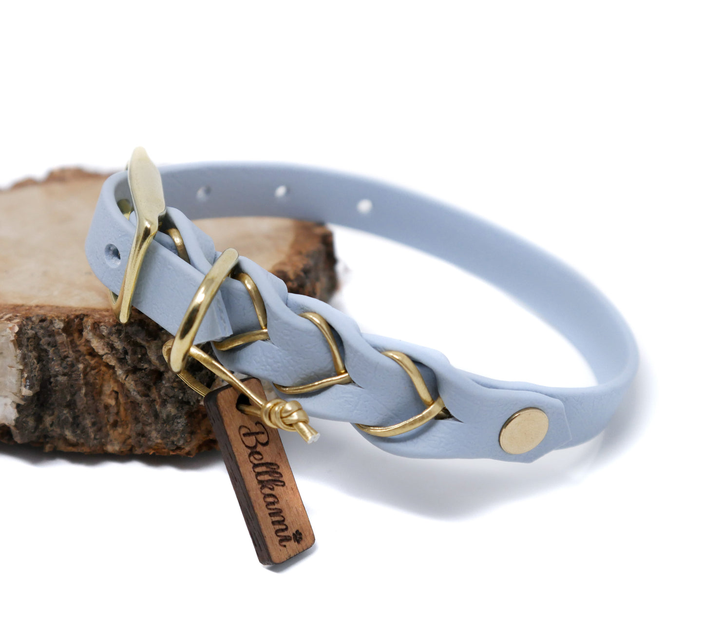 Biothane Collar Deluxe - Pastel Blue