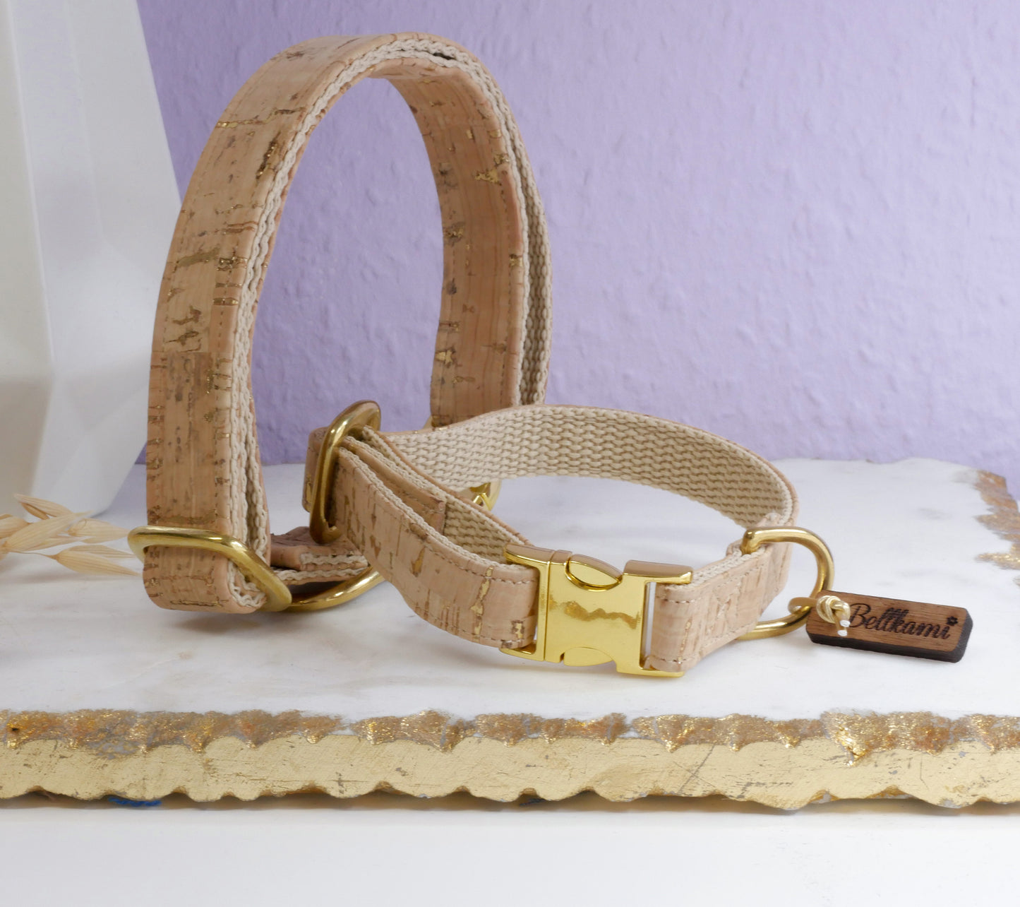 Halsband aus Kork - Golden Day