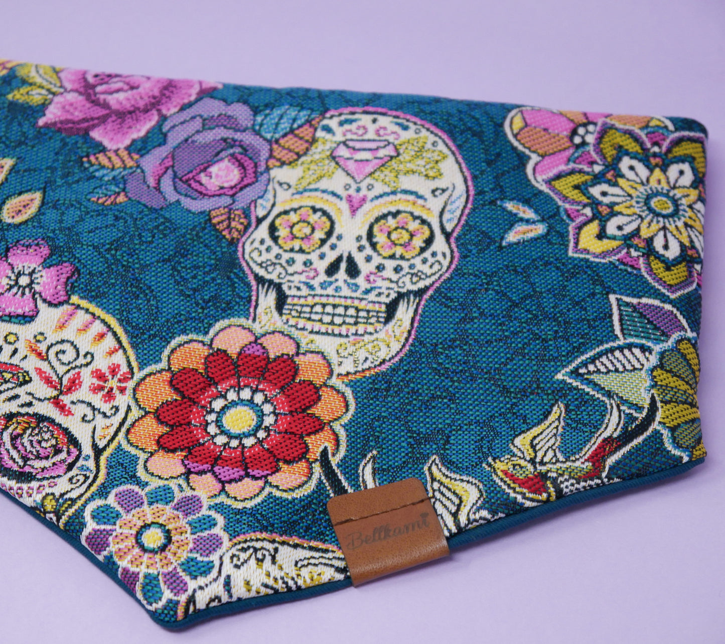 Bandana 'Mexican Skulls' - Teal