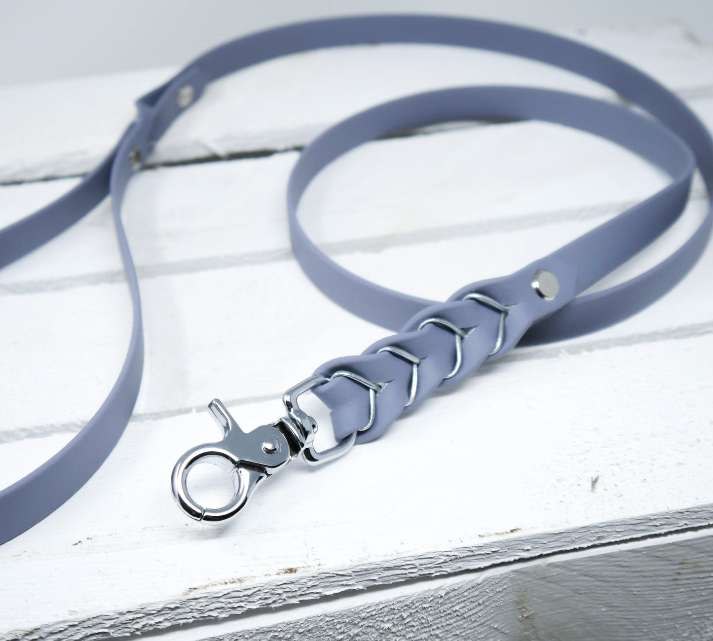 Biothane Leine Deluxe - Grau