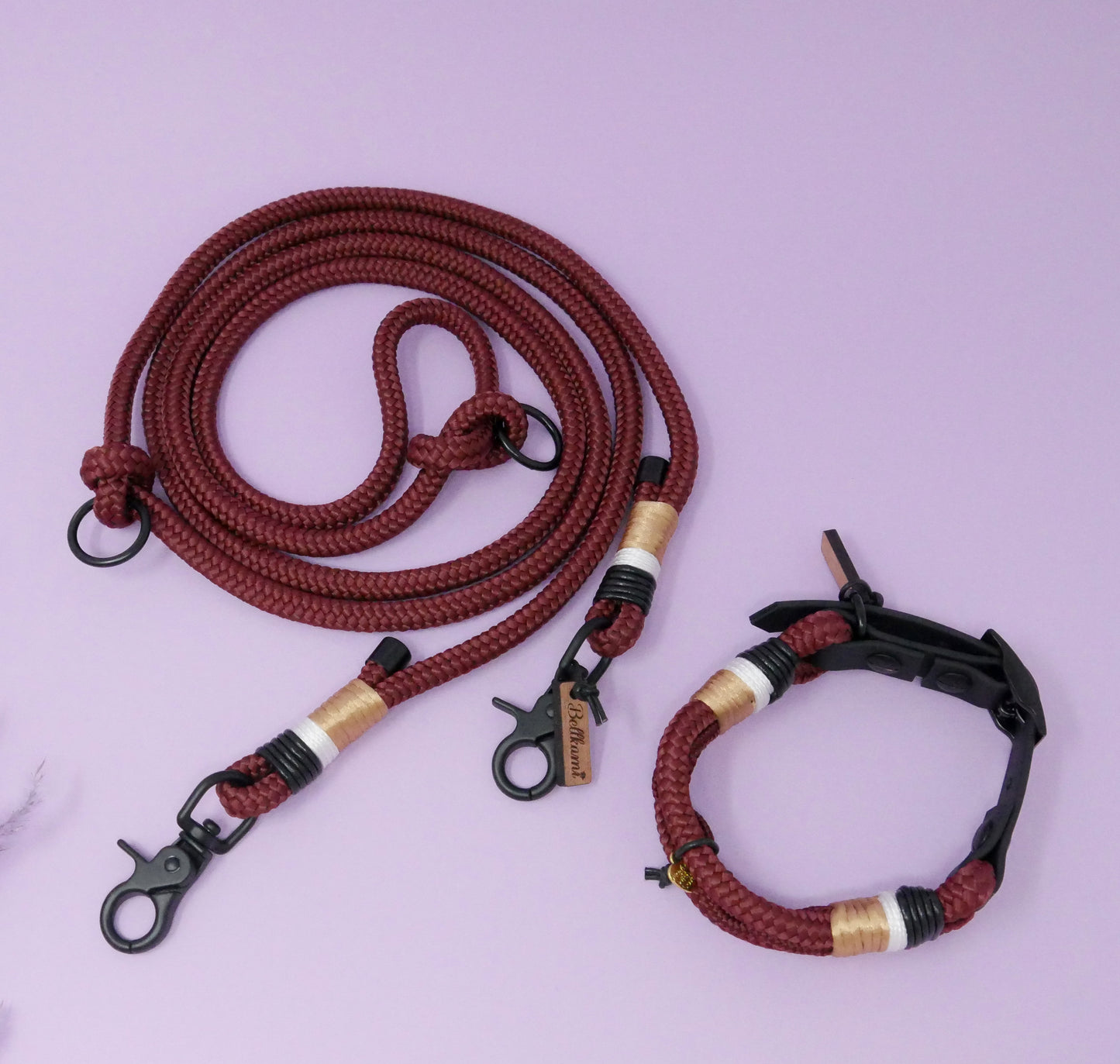 Tauhalsband 'Très Chic Bordeaux'