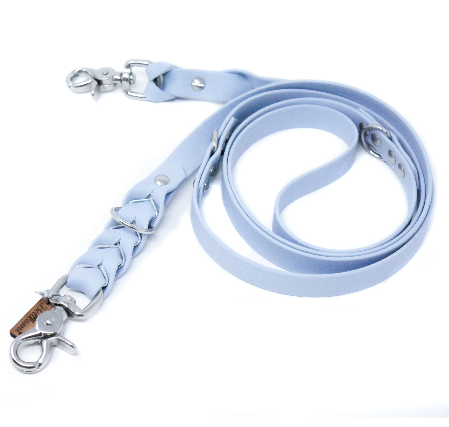 Biothane Leine Deluxe - Pastelblau