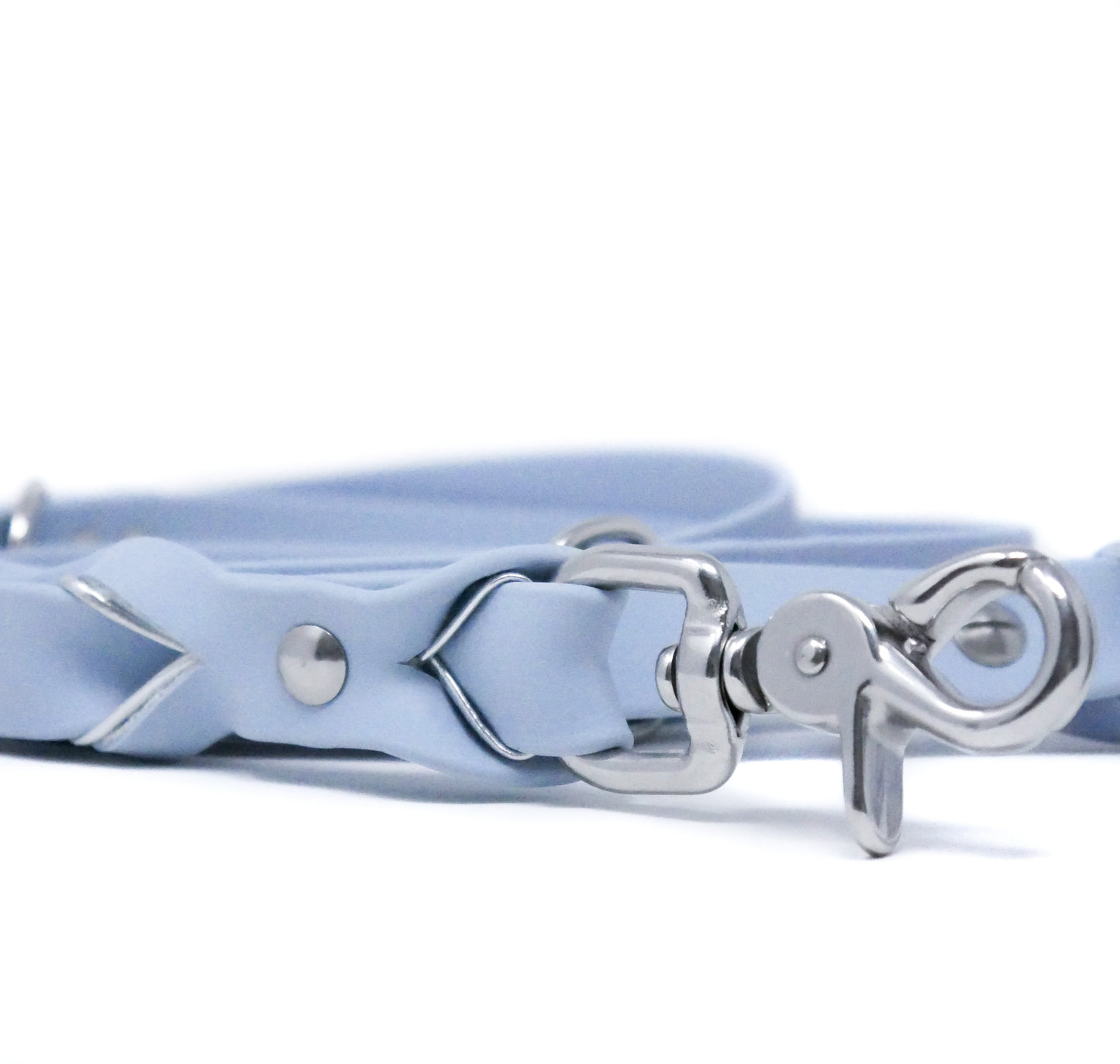 Biothane Leine Deluxe - Pastelblau