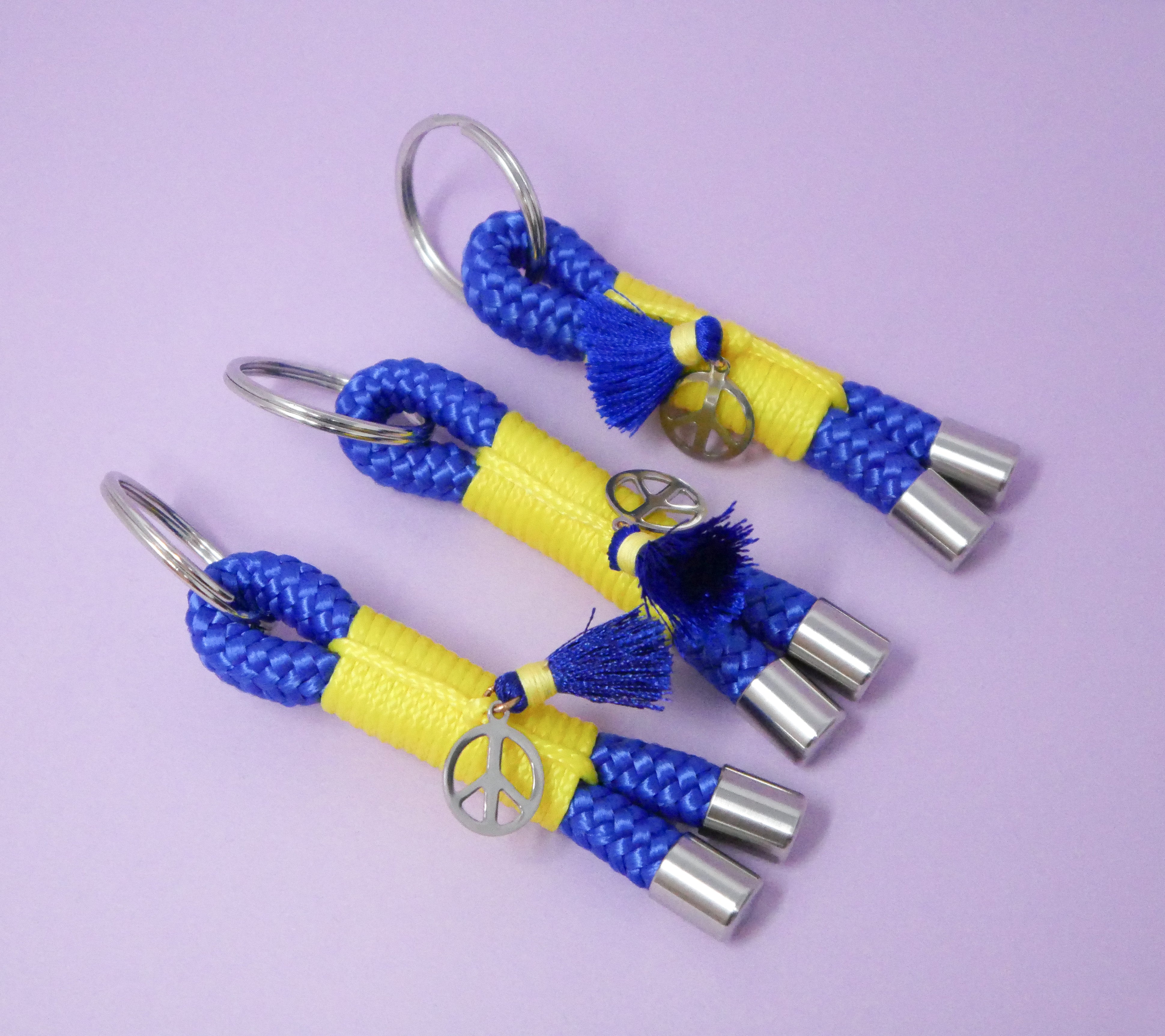 Keychain made of rope | For Ukraine