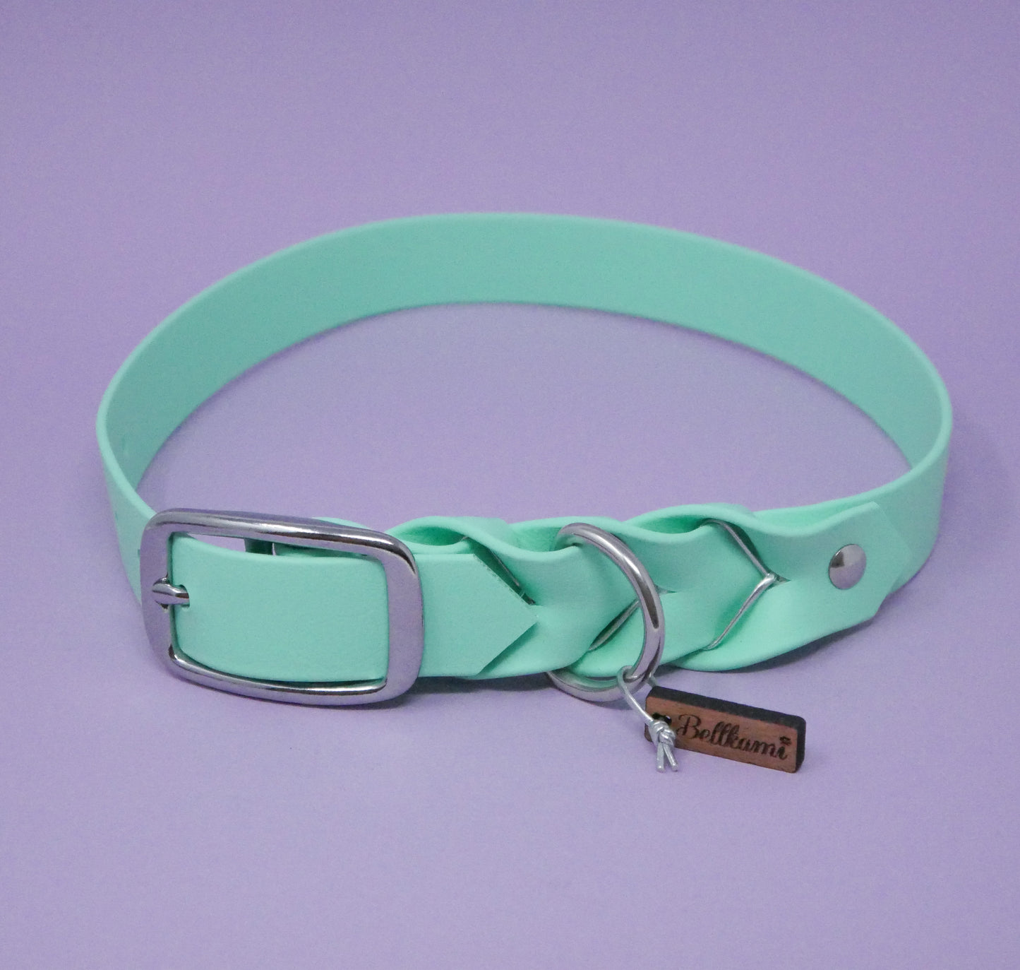 Biothane Halsband Deluxe - Caribbean Green