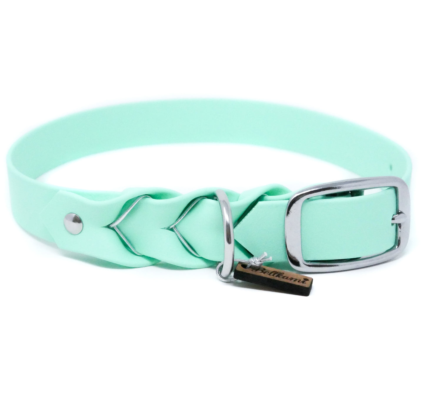 Biothane Halsband Deluxe - Caribbean Green