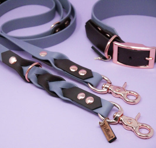 Biothane Leine 'Color Fusion' - Braun/Grau