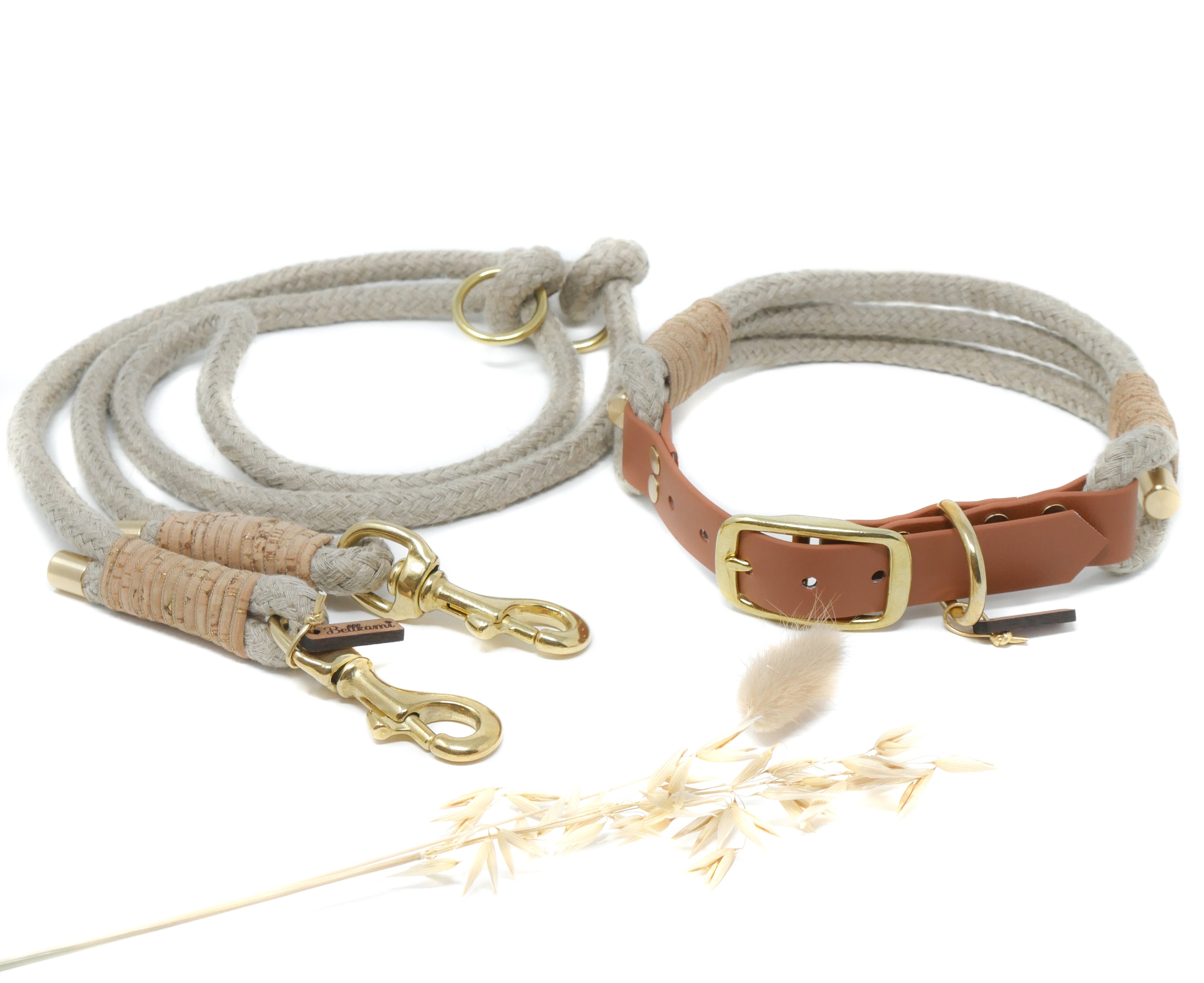 Rope collar 'Sahara' - made of hemp rope