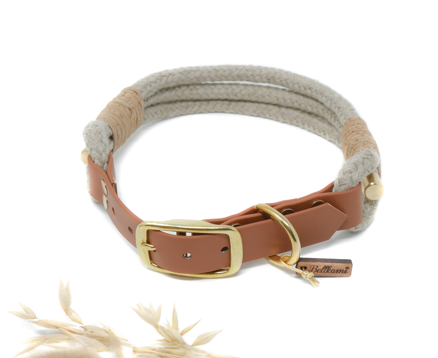 Tauhalsband 'Sahara' - aus Hanfseil
