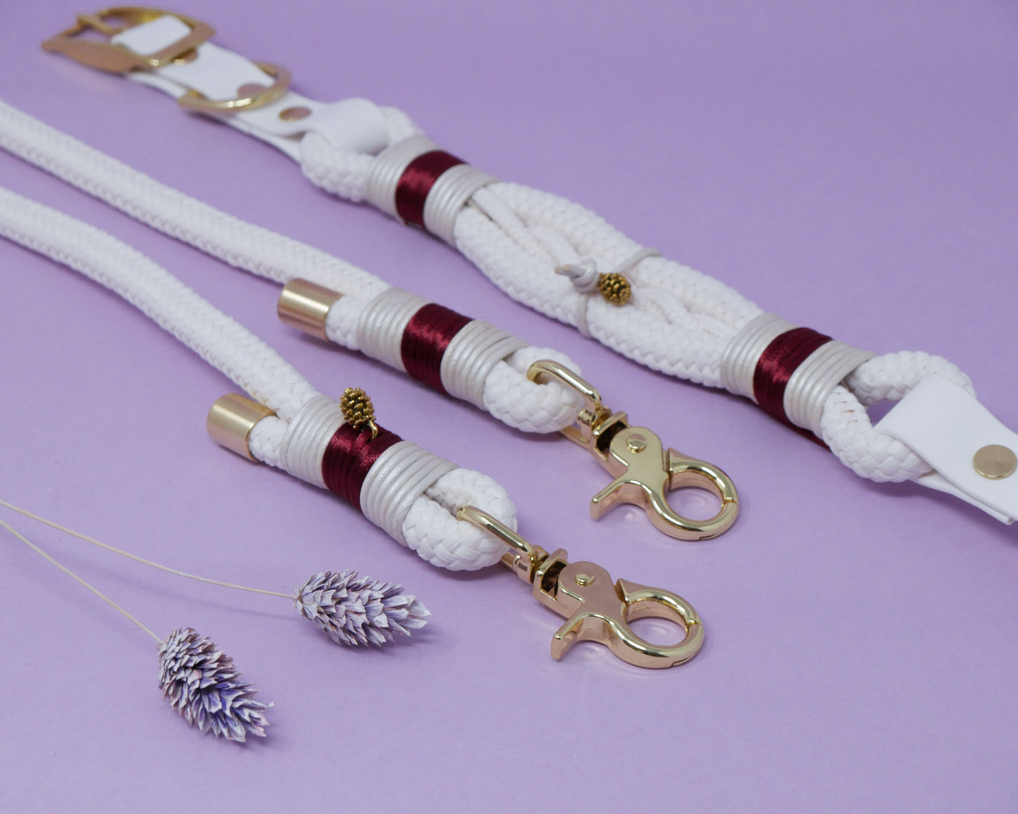 Rope collar 'Woofmas Light'