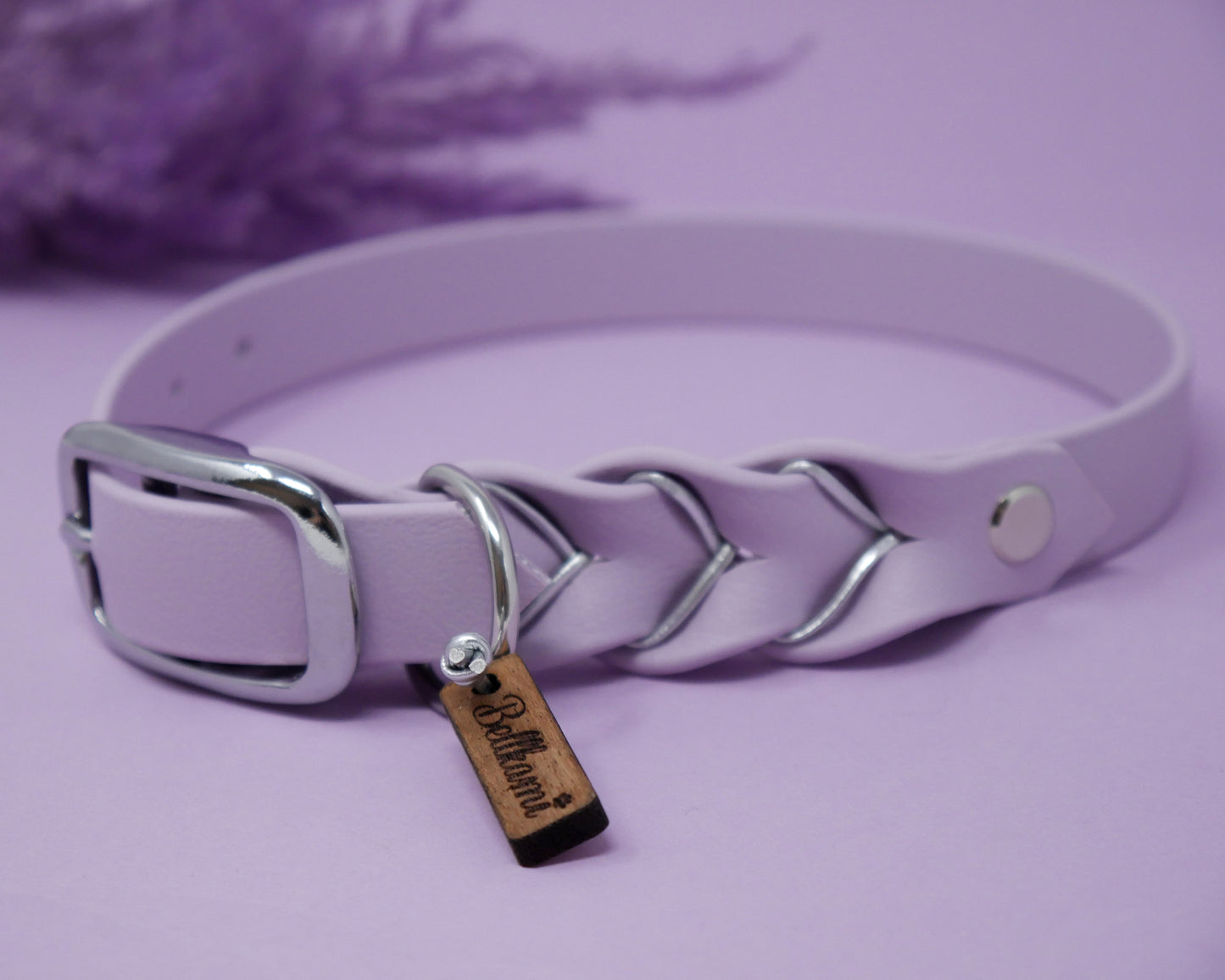 Biothane Halsband Deluxe - Pastellila