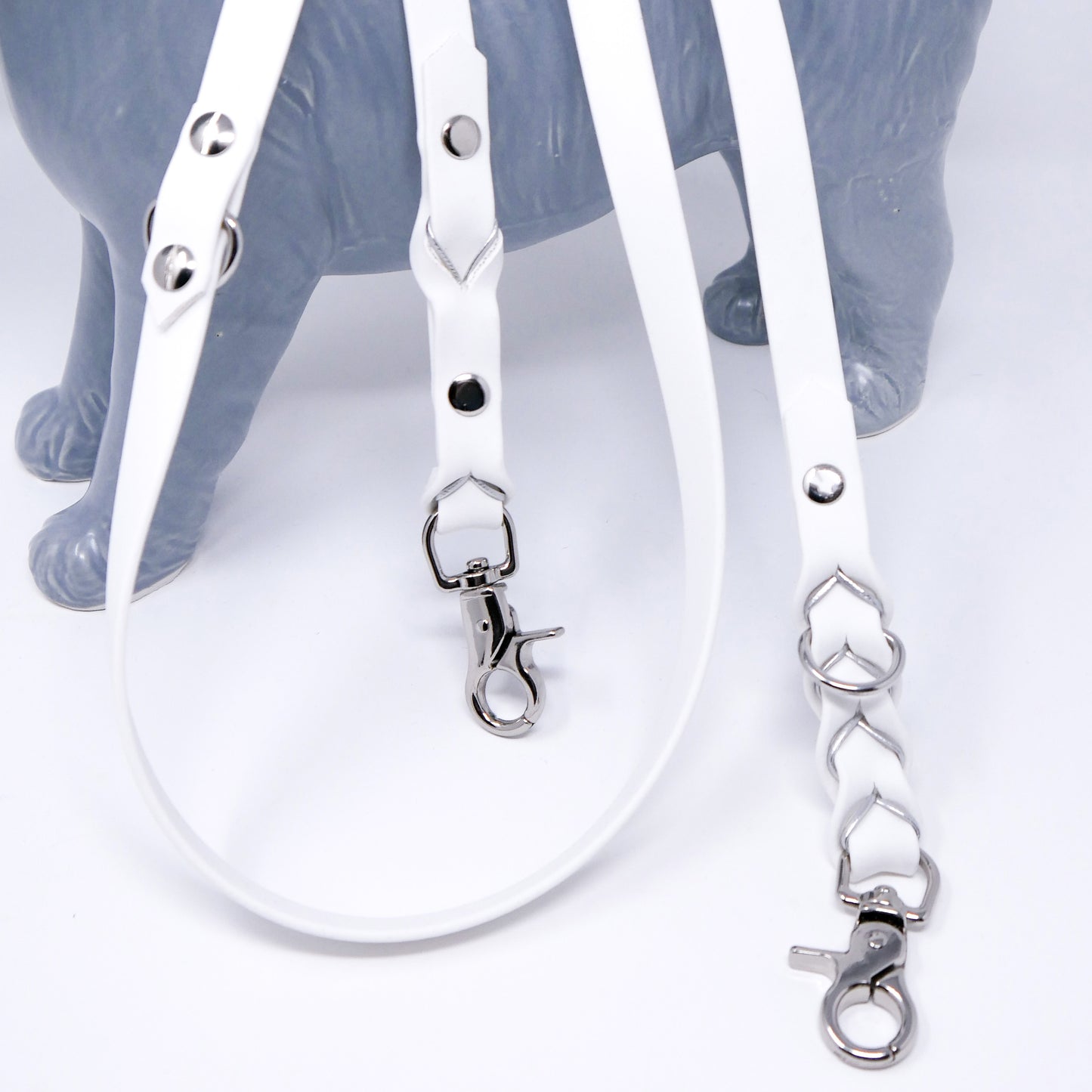 Biothane Leine Deluxe - Weiß