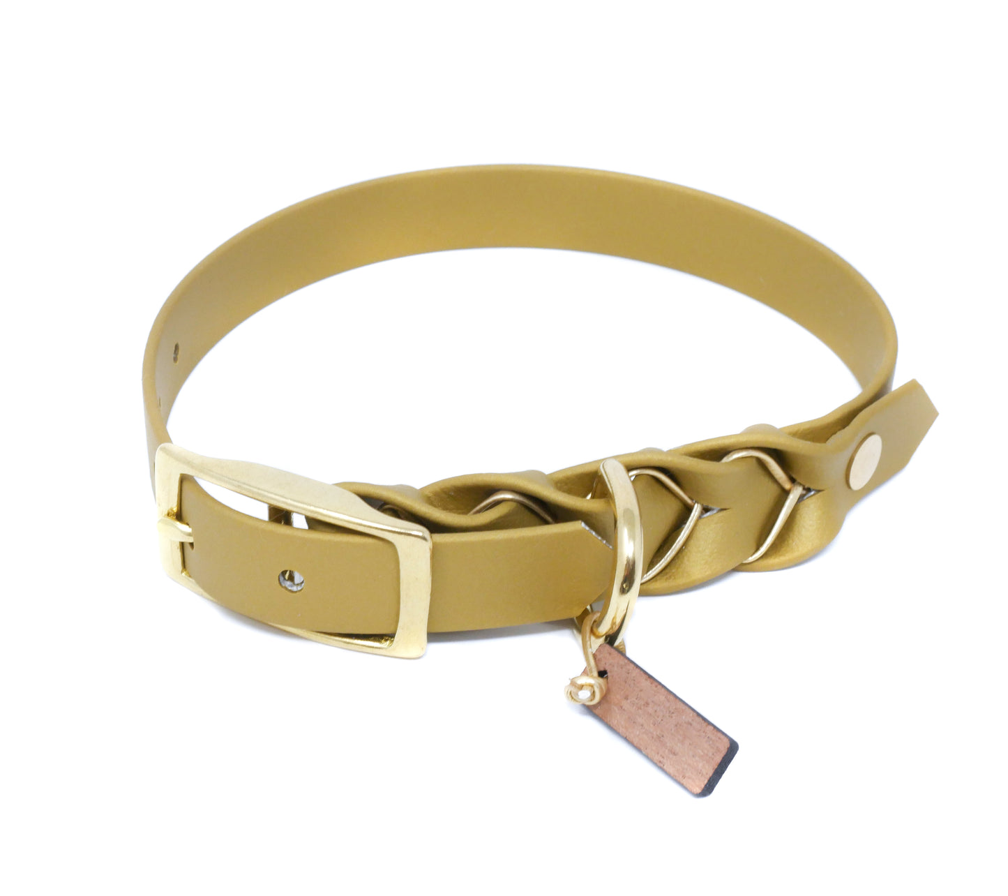 Biothane Halsband Deluxe - Gold
