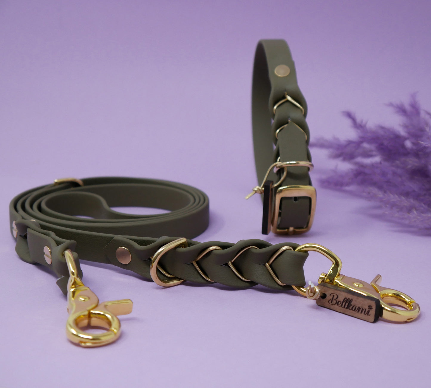 Biothane Collar Deluxe - Olive