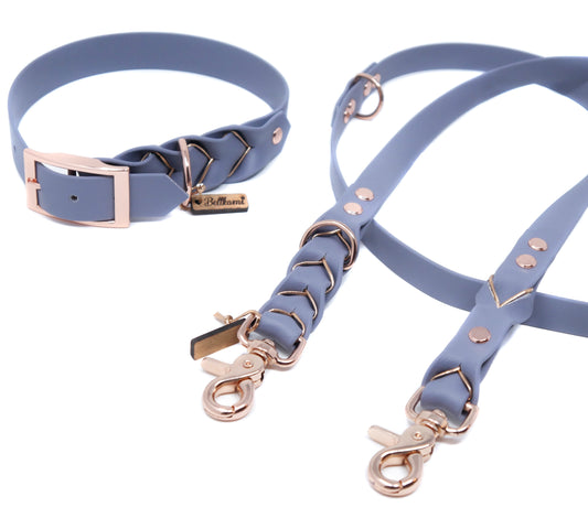 Biothane Leine Deluxe - Grau