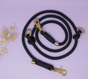 Rope leash 'Golden Night'