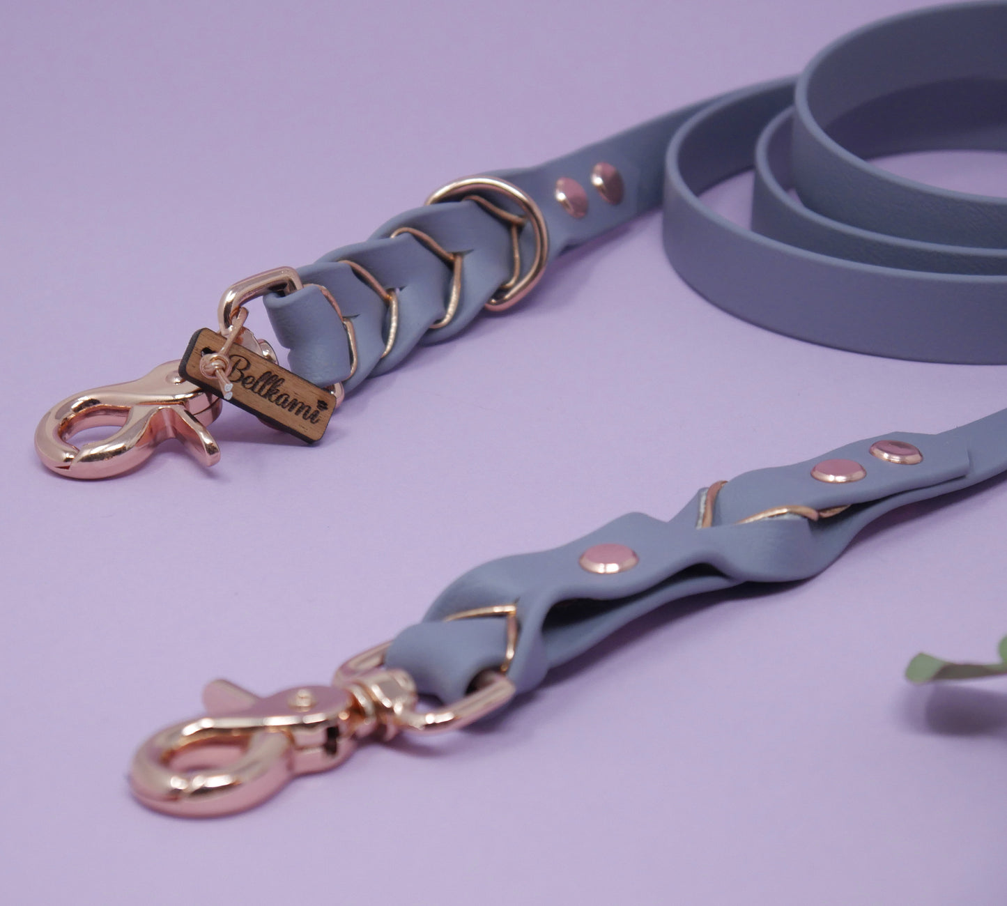 Biothane Leine Deluxe - Grau