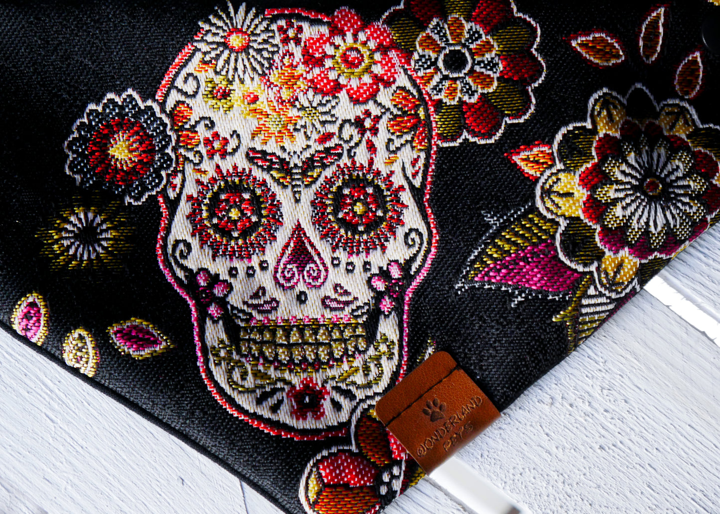 Bandana 'Mexican Skulls' - Black
