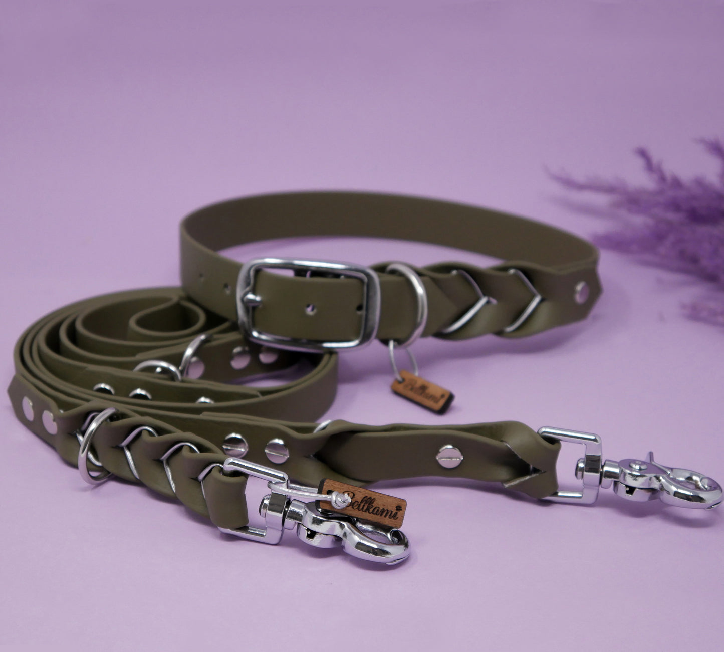 Biothane Collar Deluxe - Olive